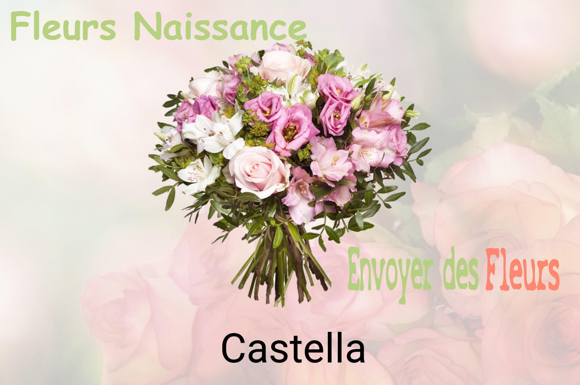 Bouquet de fleurs de naissance livré à Castella
